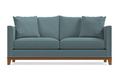 La Brea Queen Size Sleeper Sofa Bed :: Leg Finish: Pecan / Sleeper Option: Memory Foam Mattress