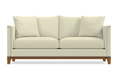 La Brea Queen Size Sleeper Sofa Bed :: Leg Finish: Pecan / Sleeper Option: Memory Foam Mattress