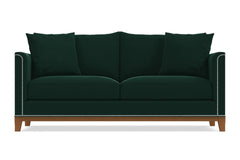 La Brea Queen Size Sleeper Sofa Bed :: Leg Finish: Pecan / Sleeper Option: Deluxe Innerspring Mattress