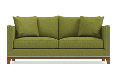 La Brea Queen Size Sleeper Sofa Bed :: Leg Finish: Pecan / Sleeper Option: Memory Foam Mattress