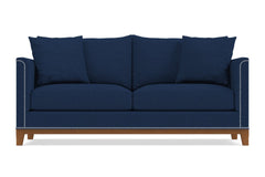 La Brea Queen Size Sleeper Sofa Bed :: Leg Finish: Pecan / Sleeper Option: Memory Foam Mattress