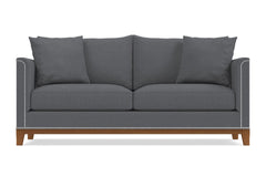 La Brea Queen Size Sleeper Sofa Bed :: Leg Finish: Pecan / Sleeper Option: Memory Foam Mattress