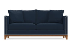 La Brea Queen Size Sleeper Sofa Bed :: Leg Finish: Pecan / Sleeper Option: Memory Foam Mattress