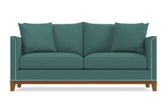 La Brea Queen Size Sleeper Sofa Bed :: Leg Finish: Pecan / Sleeper Option: Memory Foam Mattress