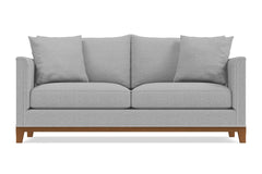La Brea Queen Size Sleeper Sofa Bed :: Leg Finish: Pecan / Sleeper Option: Memory Foam Mattress
