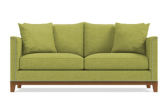 La Brea Queen Size Sleeper Sofa Bed :: Leg Finish: Pecan / Sleeper Option: Memory Foam Mattress