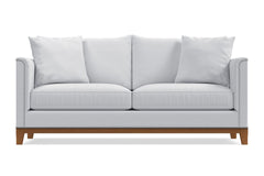 La Brea Queen Size Sleeper Sofa Bed :: Leg Finish: Pecan / Sleeper Option: Memory Foam Mattress