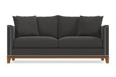 La Brea Queen Size Sleeper Sofa Bed :: Leg Finish: Pecan / Sleeper Option: Memory Foam Mattress