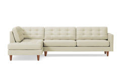 Lexington 2pc Sectional Sofa :: Leg Finish: Pecan / Configuration: LAF - Chaise on the Left