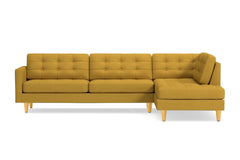 Lexington 2pc Sectional Sofa :: Leg Finish: Natural / Configuration: RAF - Chaise on the Right
