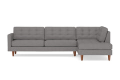 Lexington 2pc Sectional Sofa :: Leg Finish: Pecan / Configuration: RAF - Chaise on the Right