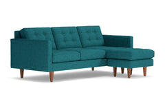 Lexington Reversible Chaise Sofa :: Leg Finish: Pecan