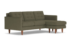 Lexington Reversible Chaise Sofa :: Leg Finish: Pecan