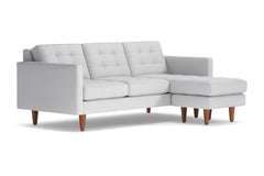 Lexington Reversible Chaise Sofa :: Leg Finish: Pecan