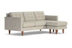 Lexington Reversible Chaise Sofa :: Leg Finish: Pecan