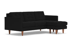 Lexington Reversible Chaise Sofa :: Leg Finish: Pecan