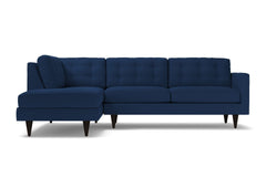 Logan 2pc Velvet Sectional Sofa :: Leg Finish: Espresso / Configuration: LAF - Chaise on the Left