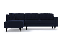 Logan 2pc Velvet Sectional Sofa :: Leg Finish: Espresso / Configuration: LAF - Chaise on the Left