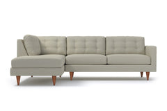 Logan 2pc Sectional Sofa :: Leg Finish: Pecan / Configuration: LAF - Chaise on the Left