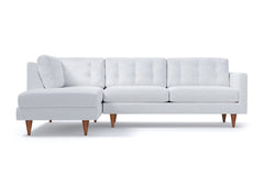 Logan 2pc Sectional Sofa :: Leg Finish: Pecan / Configuration: LAF - Chaise on the Left