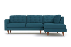 Logan 2pc Sectional Sofa :: Leg Finish: Pecan / Configuration: RAF - Chaise on the Right