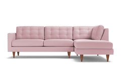 Logan 2pc Sectional Sofa :: Leg Finish: Pecan / Configuration: RAF - Chaise on the Right