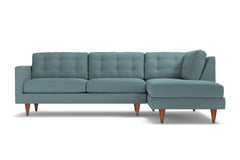 Logan 2pc Sectional Sofa :: Leg Finish: Pecan / Configuration: RAF - Chaise on the Right