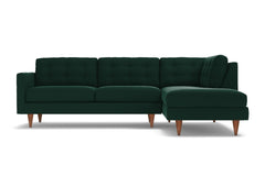 Logan 2pc Sectional Sofa :: Leg Finish: Pecan / Configuration: RAF - Chaise on the Right