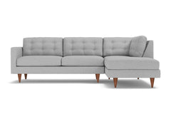 Logan 2pc Sectional Sofa :: Leg Finish: Pecan / Configuration: RAF - Chaise on the Right