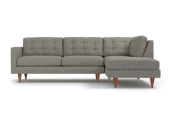 Logan 2pc Sectional Sofa :: Leg Finish: Pecan / Configuration: RAF - Chaise on the Right