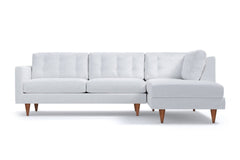 Logan 2pc Sectional Sofa :: Leg Finish: Pecan / Configuration: RAF - Chaise on the Right