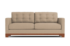 Logan Drive Apartment Size Sleeper Sofa Bed :: Leg Finish: Pecan / Sleeper Option: Deluxe Innerspring Mattress
