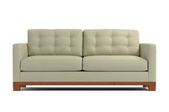 Logan Drive Twin Size Sleeper Sofa Bed :: Leg Finish: Pecan / Sleeper Option: Memory Foam Mattress