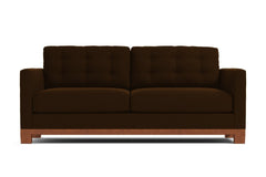 Logan Drive Apartment Size Sleeper Sofa Bed :: Leg Finish: Pecan / Sleeper Option: Memory Foam Mattress