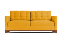 Logan Drive Apartment Size Sleeper Sofa Bed :: Leg Finish: Pecan / Sleeper Option: Memory Foam Mattress