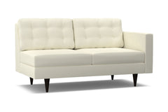 Logan Right Arm Apartment Size Sofa :: Leg Finish: Espresso / Configuration: RAF - Chaise on the Right