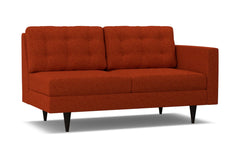 Logan Right Arm Apartment Size Sofa :: Leg Finish: Espresso / Configuration: RAF - Chaise on the Right