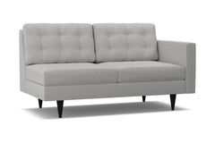 Logan Right Arm Apartment Size Sofa :: Leg Finish: Espresso / Configuration: RAF - Chaise on the Right