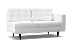 Logan Right Arm Apartment Size Sofa :: Leg Finish: Espresso / Configuration: RAF - Chaise on the Right