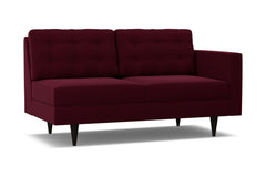 Logan Right Arm Apartment Size Sofa :: Leg Finish: Espresso / Configuration: RAF - Chaise on the Right