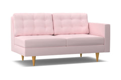 Logan Right Arm Apartment Size Sofa :: Leg Finish: Natural / Configuration: RAF - Chaise on the Right