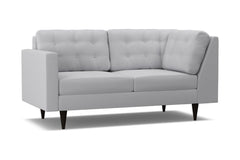 Logan Left Arm Corner Apt Size Sofa :: Leg Finish: Espresso / Configuration: LAF - Chaise on the Left
