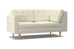 Logan Left Arm Corner Apt Size Sofa :: Leg Finish: Natural / Configuration: LAF - Chaise on the Left
