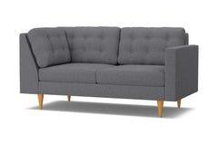 Logan Right Arm Corner Apt Size Sofa :: Leg Finish: Natural / Configuration: RAF - Chaise on the Right