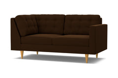 Logan Right Arm Corner Apt Size Sofa :: Leg Finish: Natural / Configuration: RAF - Chaise on the Right