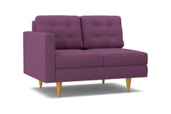Logan Left Arm Loveseat :: Leg Finish: Natural / Configuration: LAF - Chaise on the Left