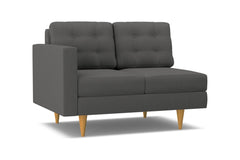 Logan Left Arm Loveseat :: Leg Finish: Natural / Configuration: LAF - Chaise on the Left