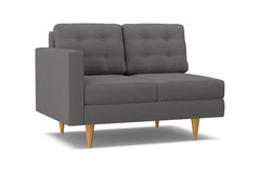 Logan Left Arm Loveseat :: Leg Finish: Natural / Configuration: LAF - Chaise on the Left