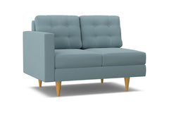 Logan Left Arm Loveseat :: Leg Finish: Natural / Configuration: LAF - Chaise on the Left