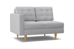 Logan Left Arm Loveseat :: Leg Finish: Natural / Configuration: LAF - Chaise on the Left